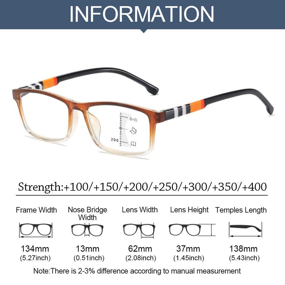Progressive Multi-Focus Reading Glasses For Men Women Anti-blue Light Near Far Presbyopia Eyeglasses Prescription Eyewear