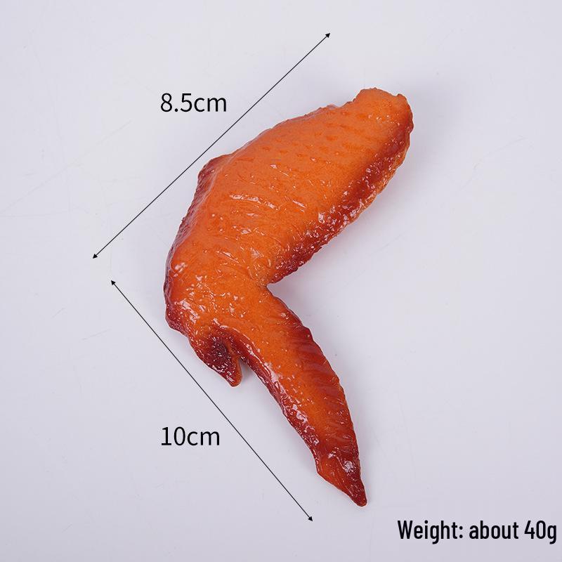 Simulated French Fries & Fried Chicken Keychain - Food Model Props and Toys