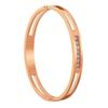 Spot CNC Inlaid White Zircon Rose Gold Stainless Steel Muse Bracelet Titanium Steel Jewelry Light Luxury Jewelry