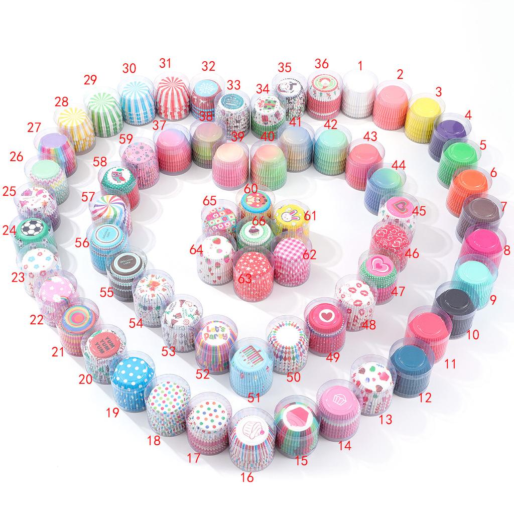 100pcs/Box Snow Lady Cake Cups - Oil Proof Paper Holder for Baked Cookies And Cakes