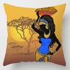 Abstract Oil Painting African Women Cushions Case Modern Abstract Art Decorative Pillows Case Sofa Seat Couch Thick Plush Pillow