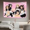 VIKAMA KOn Maid Costume Anime Wall Hanging Cartoon Decor Bedroom Warm  Soft Instagram Style Living Room Sofa Room Decor