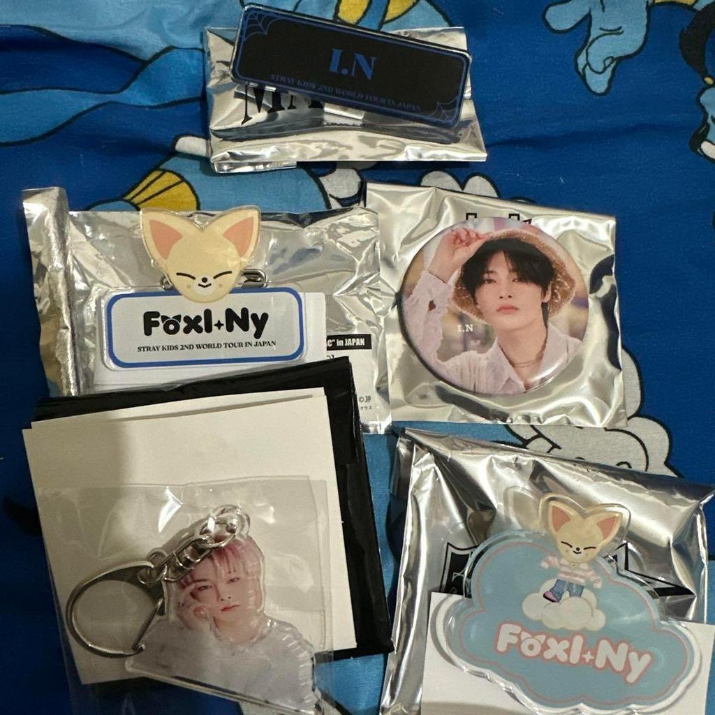[USED] AIEN Foxxy Can Badge Keychain Name Badge Set