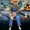Spooky Skeleton Figurine Halloween Spooky Skull Figurines Decor Portable Design Desktop Decor For Fireplaces Tables Shelves