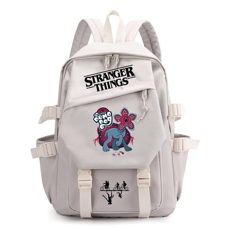 Stranger Things Teenage Printed Backpack Large Capacity Student Schoolbag
