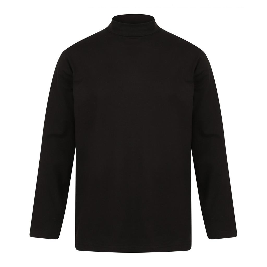 Henbury Mens Roll Neck Long-Sleeved Top
