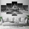 Canvas Painting Monochrome Vintage London Street View 5 Pieces Art Modular Wallpapers Poster Print for Living Room Home Decor