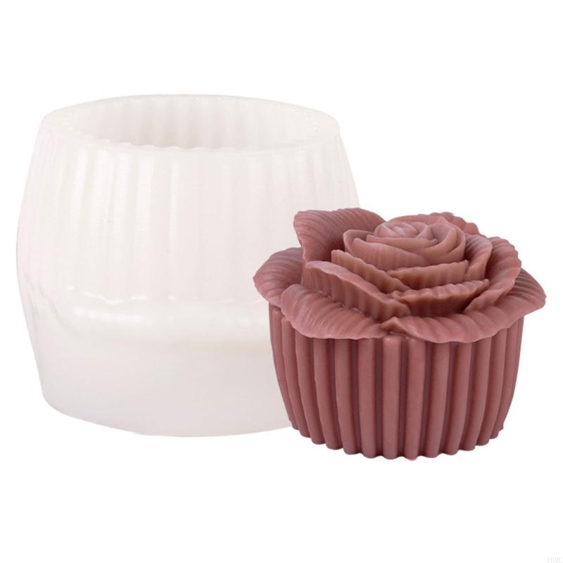 Flower Molds Rose Casting Molds Silicone Mould Plasters Molds Epoxy Resin Molds for Home Decoration J0MC