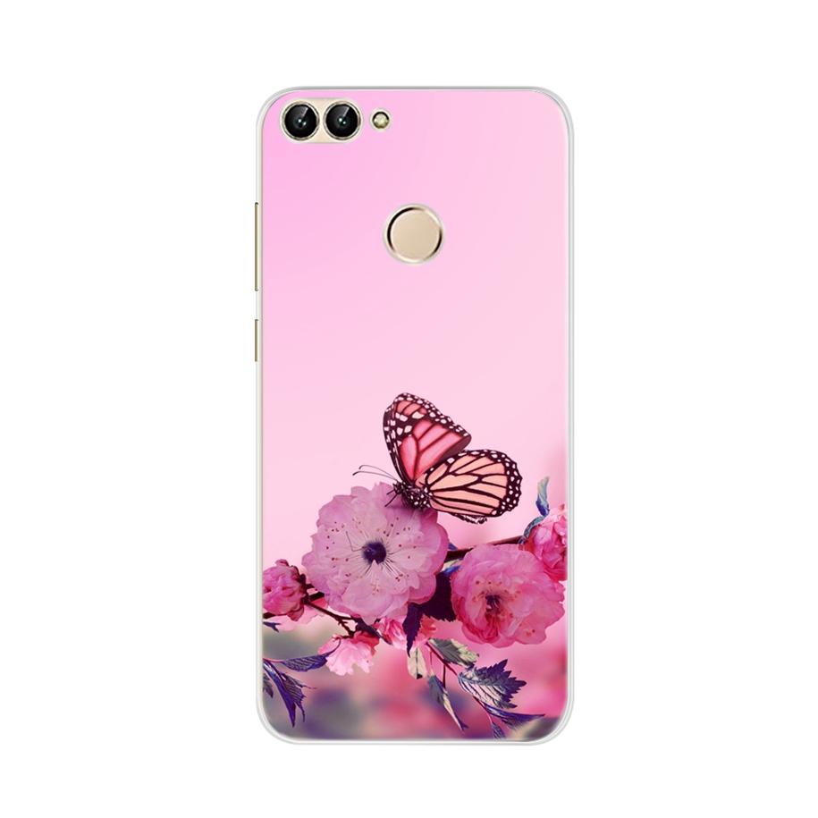 For Huawei P Smart Case TPU Soft Silicon Lavender Flower Back Cover Phone Case For Huawei P Smart 2018 FIG-LX1 PSmart Case 5.65"