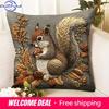 Squirrel Pillow Cover: Nature'S Artistry For Your Home Sofa Cushion Cover, Home Decoration, 2D Printing