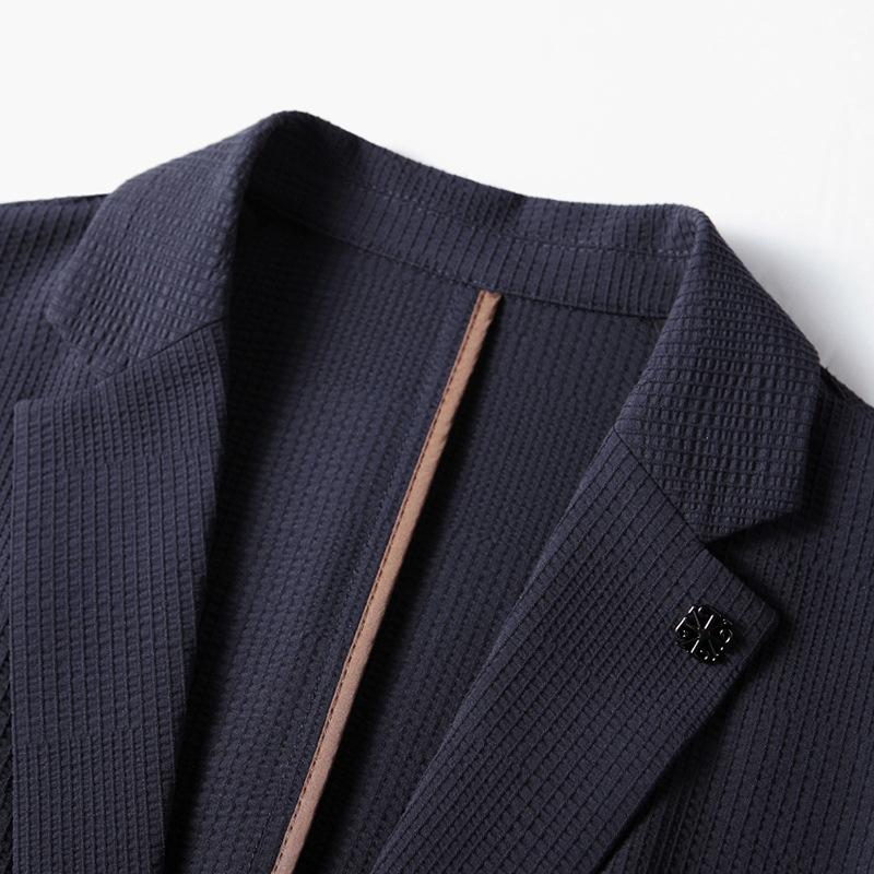 Spring and Summer New High-luxury Quality Single-west Middle-aged and Young People Business Micro-elastic Convenience Jacket