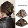 1PC Retro Leopard Print Triangular Grab Clip, Suitable for Women's High-end Hairpins, Fashionable and Personalized Hairpin Headgear