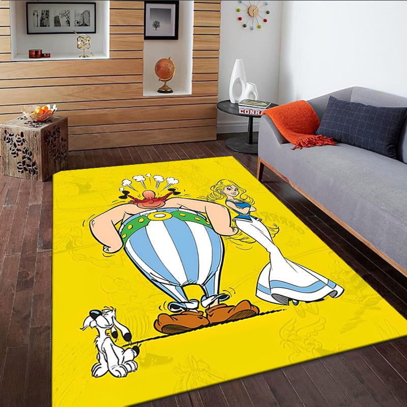 Asterix Friends  Carpet, Kitchen Rugs, Yoga Mat, Non-Slip Mats, Rug for Bathroom, Living Room Bedroom, Camping Rugs Christmas Gift