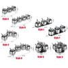 Stainless Steel Condiment Jar Set Light Luxury Spice Organizer  Countertop