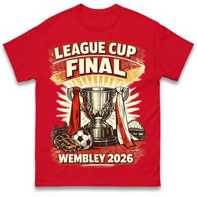 Arsenal League Cup Final Wembley 2026 T Shirt Tshirt Mens Womens Unisex Tops Tees