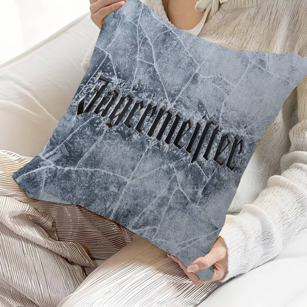 J-Jagermeisters Pillow Covers Cartoon Sofa Decorative Home Double-sided Printing Short Plush Cute Cushion Cover