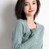 Women's Solid Color Fashion V-neck High-end Knitted Cardigan Short Style, 2025 Spring and Autumn New Women's Korean Long-sleeved Top
