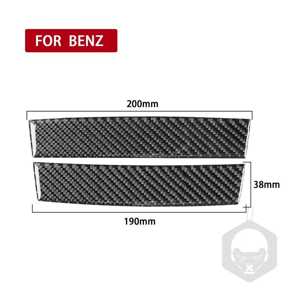 For Mercedes-Benz C Class W203 2005-2007 Car Gear Shift Storage Box Panel Cover Trim Real Carbon Fiber Interior
