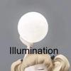 Creative Glowing Figurines Human Animal Theme Mini Statue Resin Material Craft Ornament Indoor Living Bedroom Home Decoration Cr