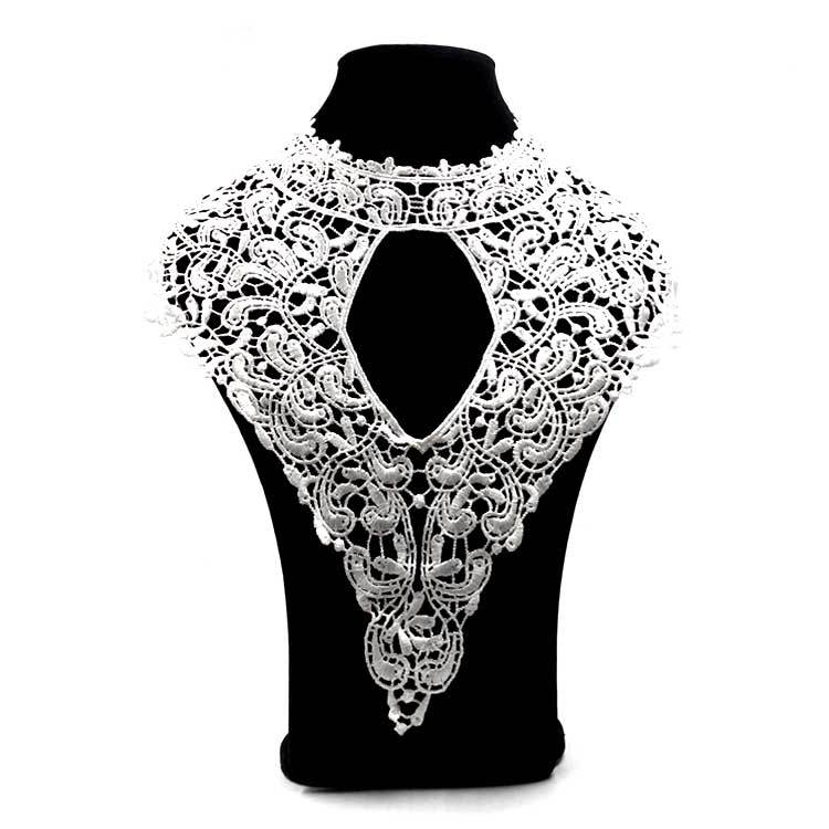 Water Soluble Lace, Embroidery, Polyester Silk, Corsage, Collar, Embroidery Collar, Fake Collar, Back Collar, Chest Opening.