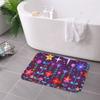 1PC Flowers Pattern Kitchen Rug Non-Slip Door Mat Pop Design Bathroom Rug Bath Mat Carpet for Home Sink Laundry Decoreeree
