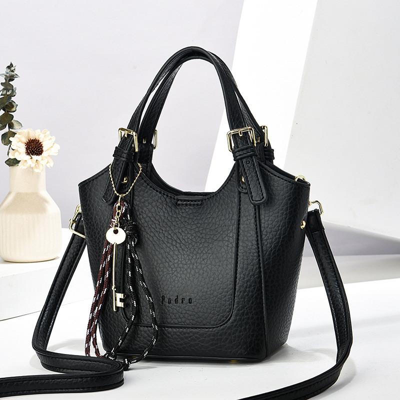 Womens Fashionable Bucket Bag With Spacious Interior And Multiple Functional Pockets