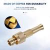 SEAMETAL Spray Nozzle Brass Water Gun High Pressure Direct Spray Quick Connect Adjustable Watering Gun Home Garden Sprinkler