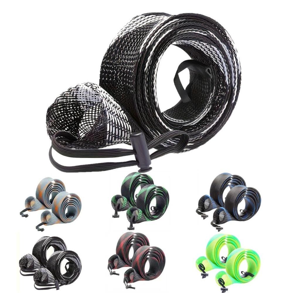 Expanable Braided Mesh Fishing Rod Cover Pole Sleeve Protector Bag Fishing Rod Sleeve 30mm 170cm Jacket Wrap