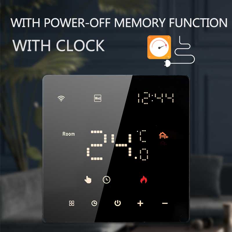ME81H WiFi Thermostat for Wall-Mounted Boilers&Electric Heating Systems, APP Remote Control&Voice Commands Via Alexa/Google Home