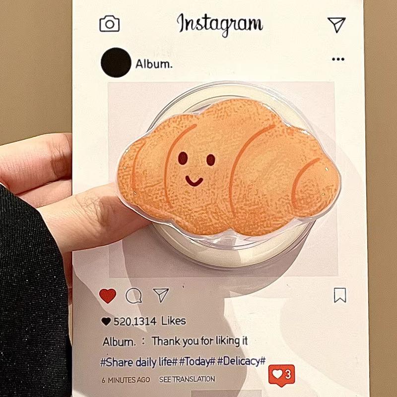 Ins Wind Bull Horn Magnetic Bracket for Apple 16Promax Phone Case for IPhone 17/14 Women 13 Autumn/Winter