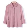 YUZHAOLIN Women's 3/4 Sleeve Plaid Cotton Cardigan Shirt