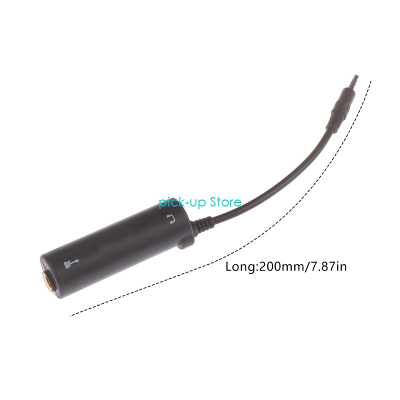 Q5WA Small Guitar to Mobile Adapter Plugs & Play Designs Dynamic Ranges Guitar Sound Interfaces Clear for Recording