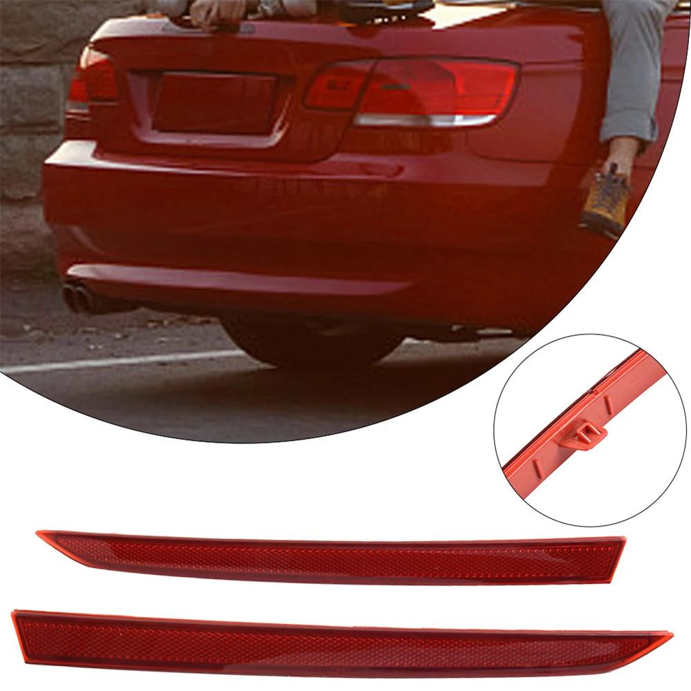 1 Pair Red Lens Rear Bumper Reflector Light For BMW 3er F30 F31 M Sport 2012-17