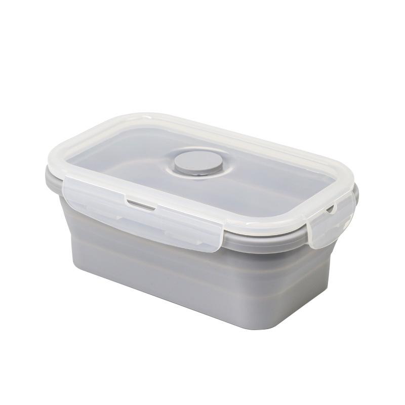 Foldable Outdoor Silicone Cooler Lunch Box - Heat Resistant, Food Grade, Sealed for Freshness