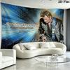 Johnny Wall Tapestry Aesthetic Wall Hanging Printed Fabric Blanket Decorative Tapestries for Bedroom Living Room Home Decor