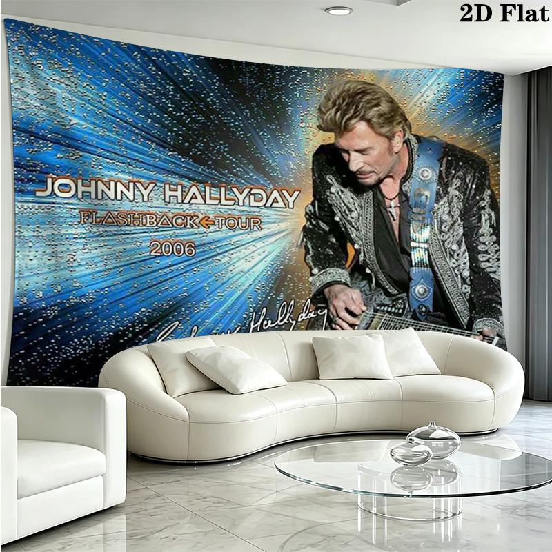 Johnny Wall Tapestry Aesthetic Wall Hanging Printed Fabric Blanket Decorative Tapestries for Bedroom Living Room Home Decor