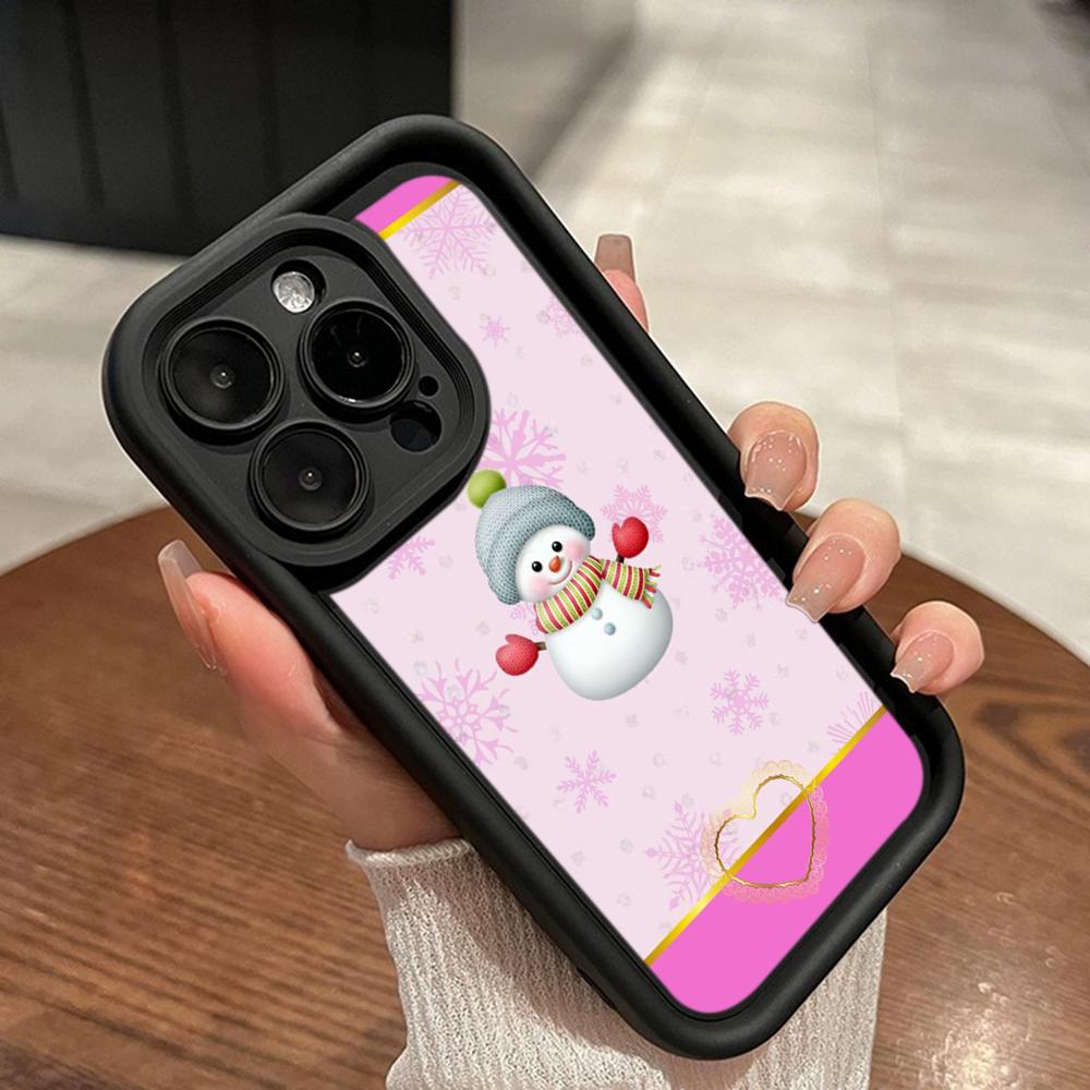 Ae108 Happy New Year Merry Christmas Phone Cases for iPhone 16 14 13 11 Pro Max 15 7 8 6s Plus 12 Mini XR XS Max SE Angel Eye Ladder Protective Cover