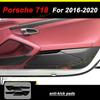 For Porsche 718 2016- Car-Styling 3D5D Carbon Fiber Car Interior Center Console Color Molding Sticker Decals Part Accessorie