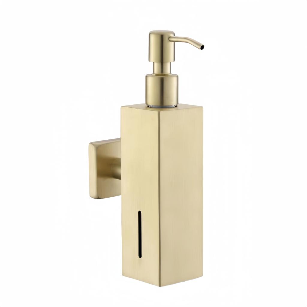 Wall Mount Soap Dispenser in Stainless Steel Designed to Minimize Waste While Dispensing Liquid Soaps Effectively 250ML