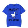 T Shirt for Men Antomy of Goose Print Men Tee Tops Clothes Duck Cartoon Oversized T Shirt Clothing Short Sleeve Tee Shirts Homme