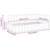 L shaped bed frame with headboard black 100 cm x 200 cm velvet