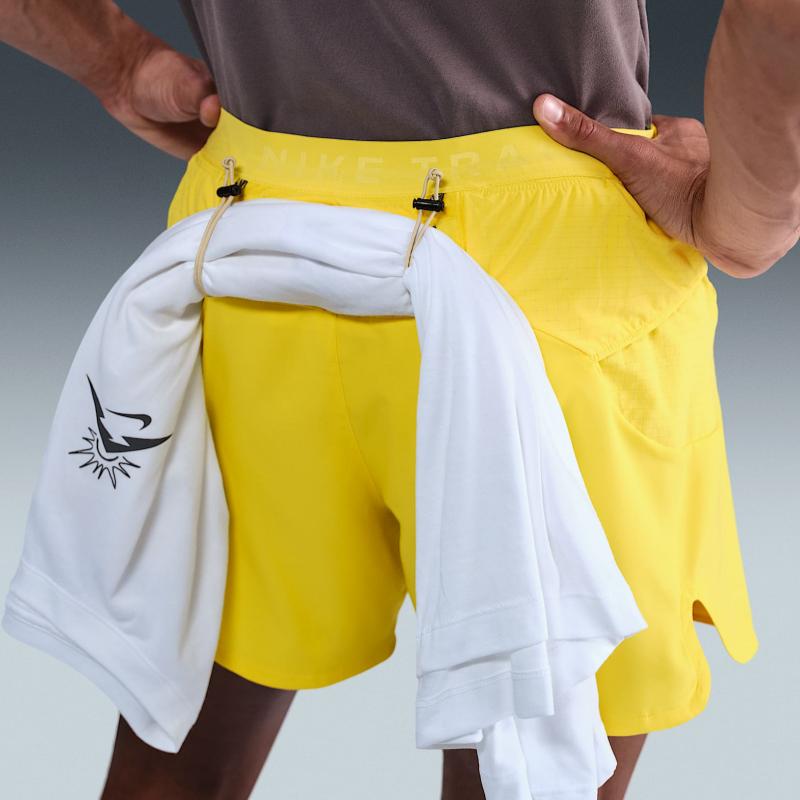 Nike Dri-FIT ADV Quick Dry Lightweight Soft Comfortable Stylish Versatile Dry Running Sports Shorts Men shorts Yellow HJ3572-718