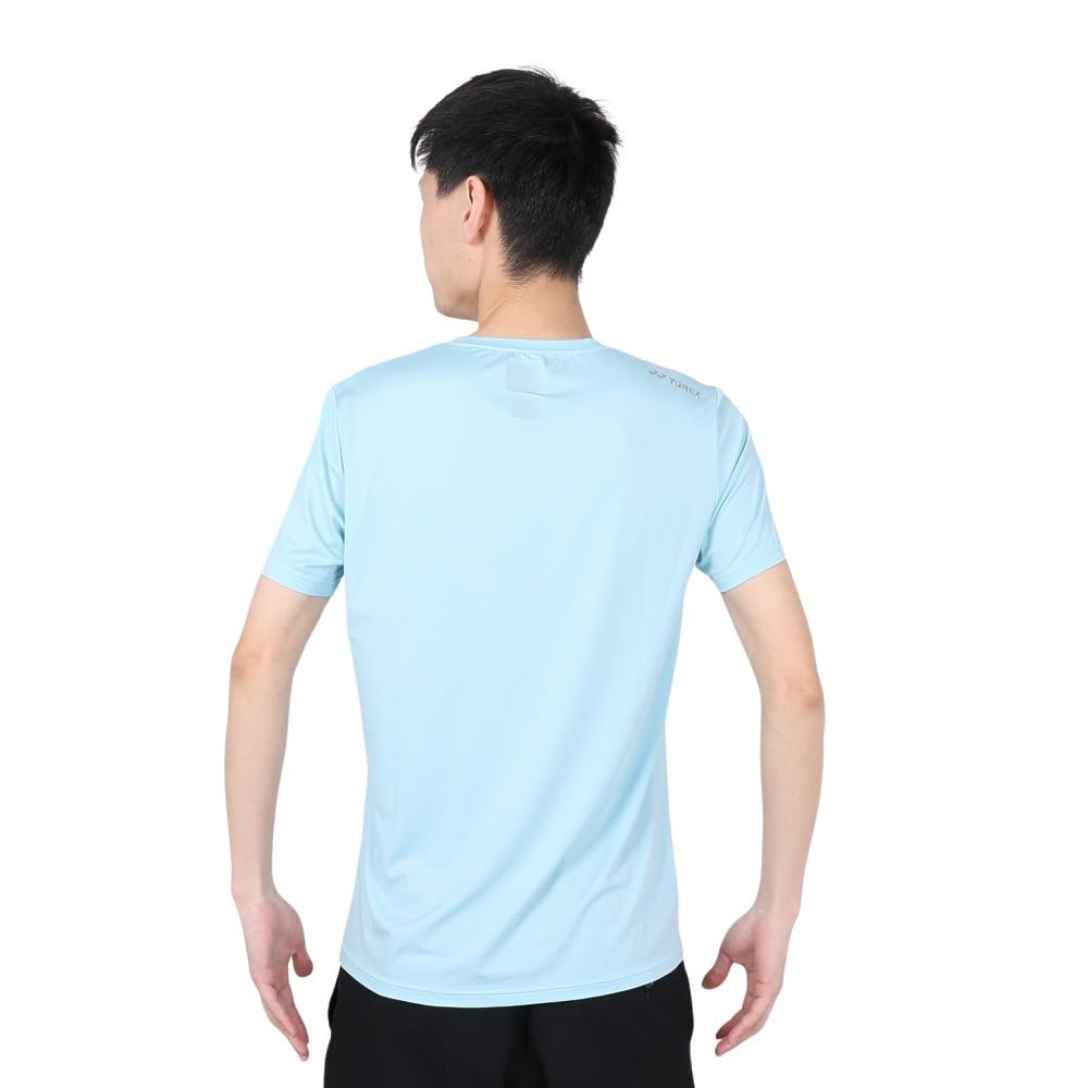YONEX Short Sleeve Dry Ice Blue Size L Men's T-Shirt (Fit Style), (308),