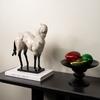 Retro Figurine Luxury Living Room Decoration Horse Miniature Sofa Beside Interior Ornaments Figurine Nordic Funny Gift Figurines