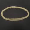 Wholesale 12 PCS Gold Plated Solid Brass Chain Bulk Adjustable O Shape Chains Finished Chains for Jewelry Making (18inch (1.5mm)