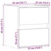 TV Wall Cabinet with LED Lighting Oak Effect 41 x 31 x 45 cm