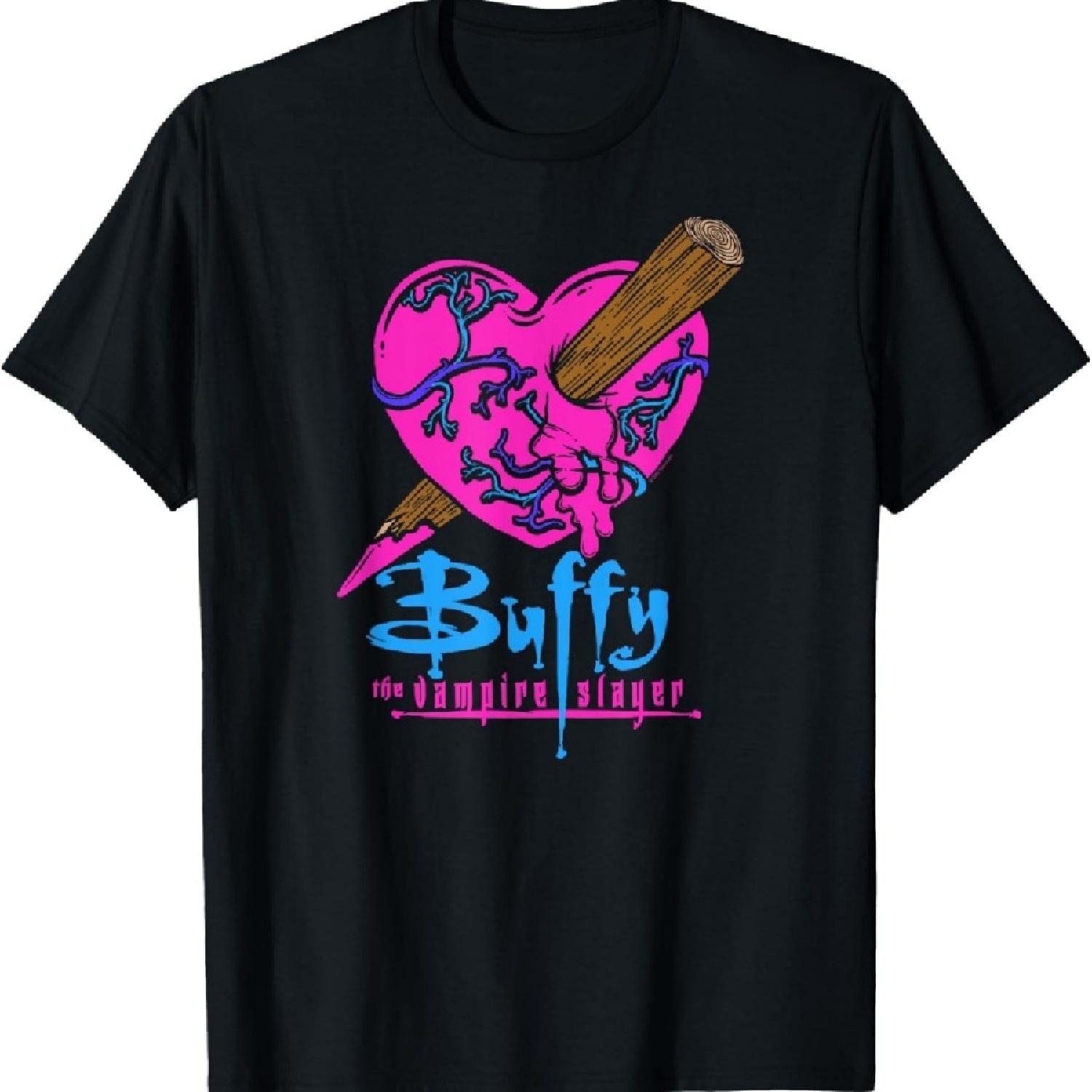 

Buffy the Vampire Slayer Colorful Staked Heart T-Shirt XXXXXL чёрный