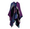Autumn and Winter Women's Scarf and Shawl Faux Cashmere Slit Thickened and Lengthened Warm Cape