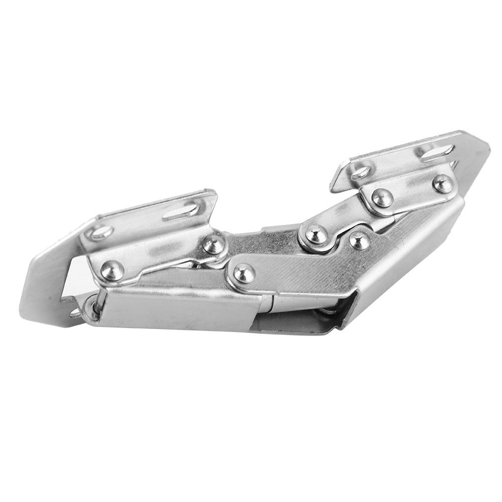 10Pcs Cold Rolled Steel Bridge Shape Free Punch Cabinet Door Furniture Hinge #2