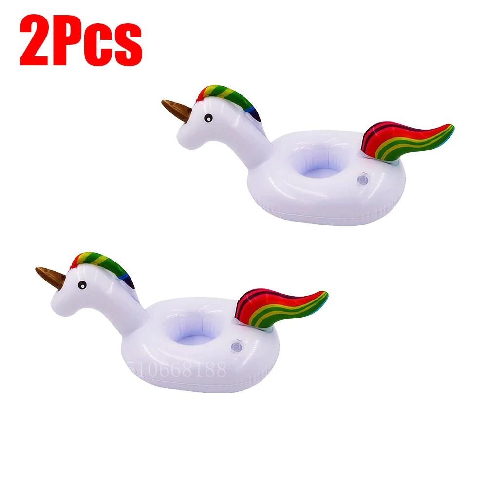 1-5 Stücke Schwimmender Becher Aufblasbarer Flamingo Getränkebecherhalter Pool Float Bar Untersetzer Schwimmhilfen Rosa Spielzeug Getränkehalter